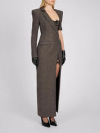 Mariah Lace Maxi Blazer Dress Flowering Girl