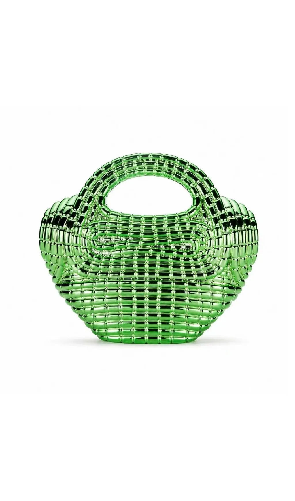 Raxelyn Green Sculpted Grid Bag Flowering Girl