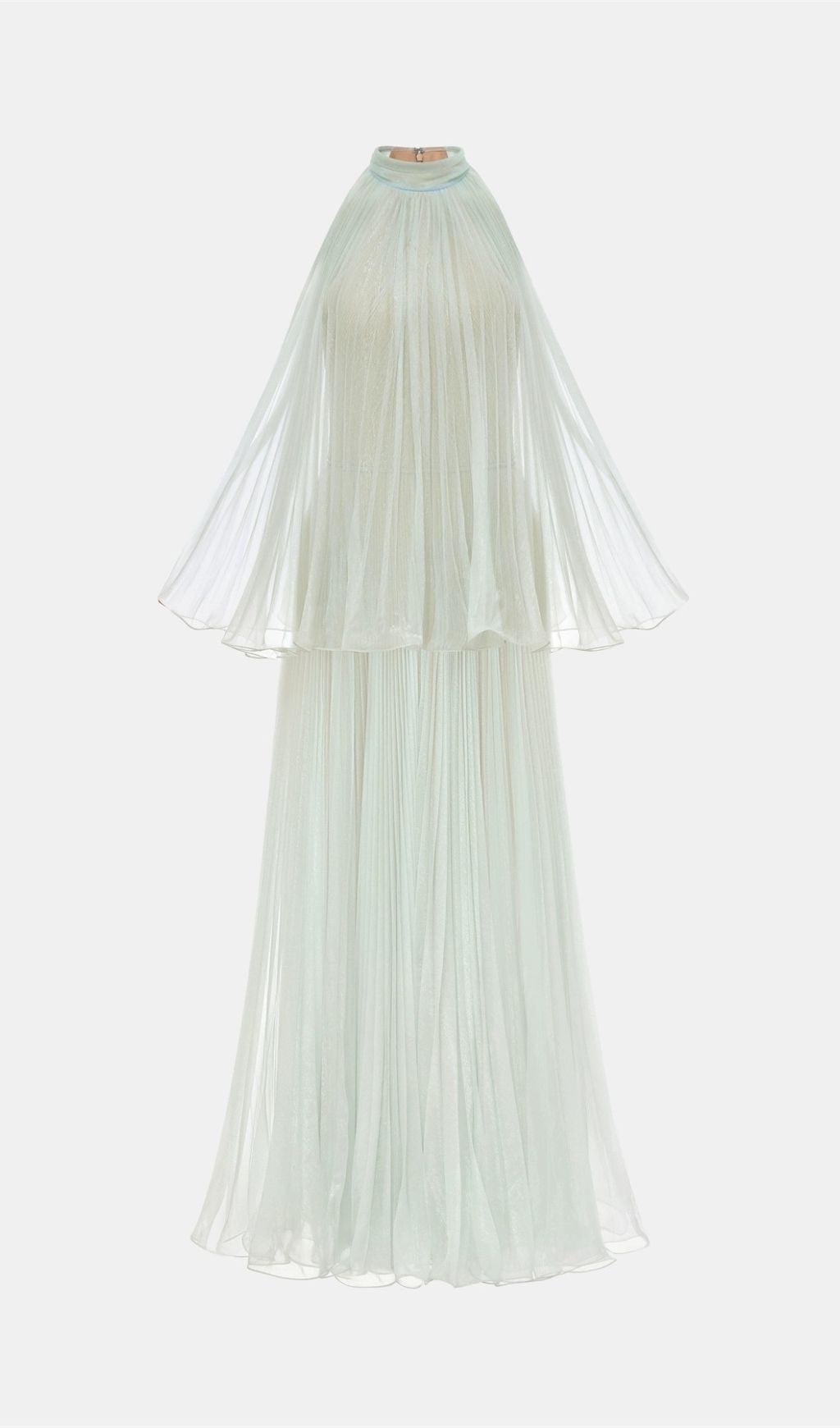 Halona Halter Mesh Maxi Dress Flowering Girl