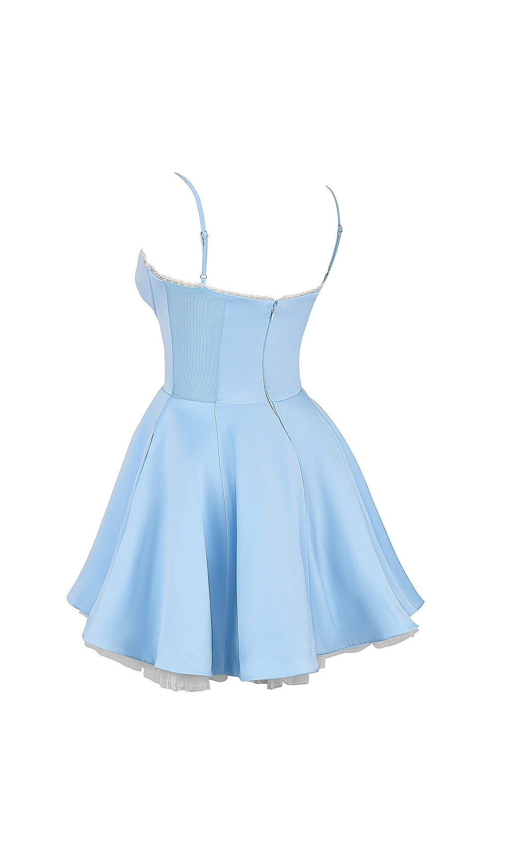 Auberta Blue Strappy Mini Dress Flowering Girl