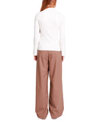 RIBBED KNIT POLO SHIRT Flowering Girl