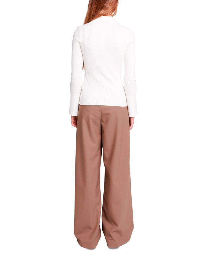 RIBBED KNIT POLO SHIRT Flowering Girl