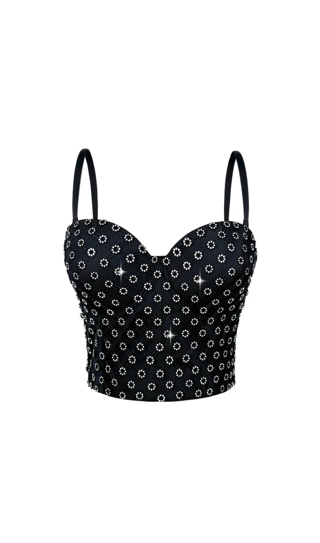 Griet Beaded Crop Top Flowering Girl