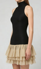 Jacarra Black Sleeveless Mini Dress Flowering Girl