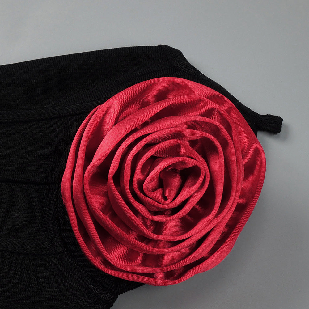 Hiroshi Strapless Flower Skirt Set Flowering Girl
