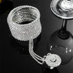 Dedrick Multi-Layer Rhinestone Interfinger Bracelet Flowering Girl