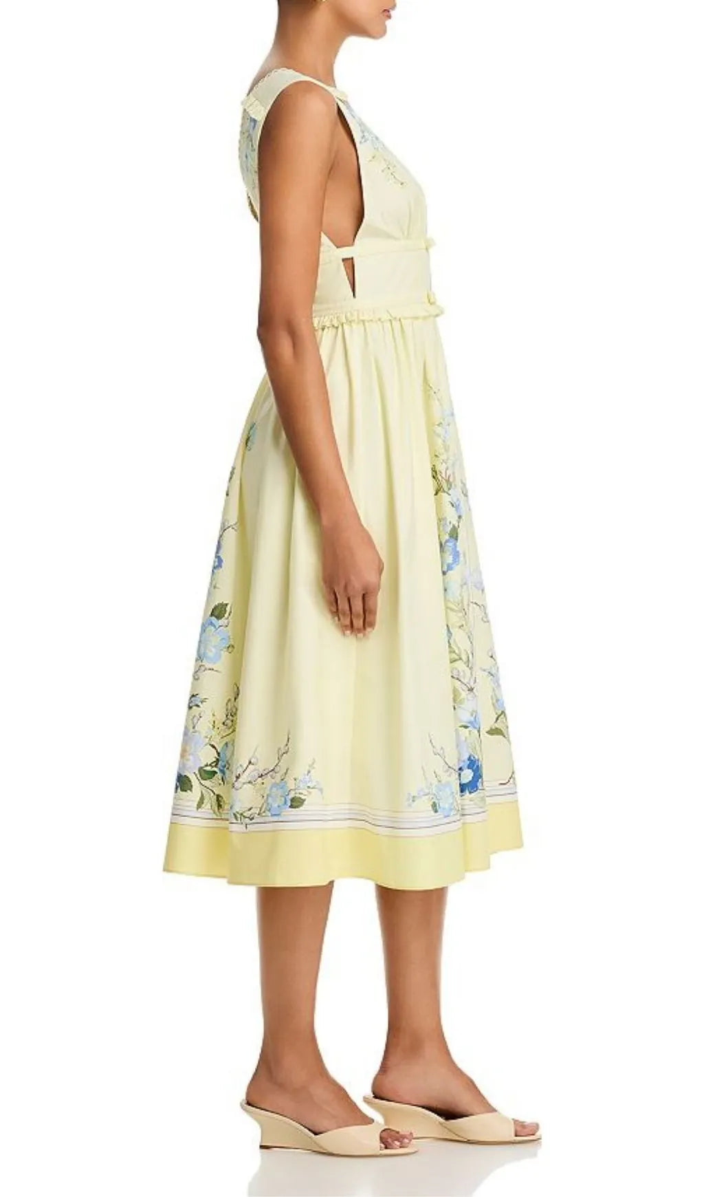 Floral Midi Dress Flowering Girl