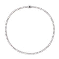 Florence Silver Tone Crystal Embellished Necklace Flowering Girl