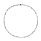 Florence Silver Tone Crystal Embellished Necklace Flowering Girl