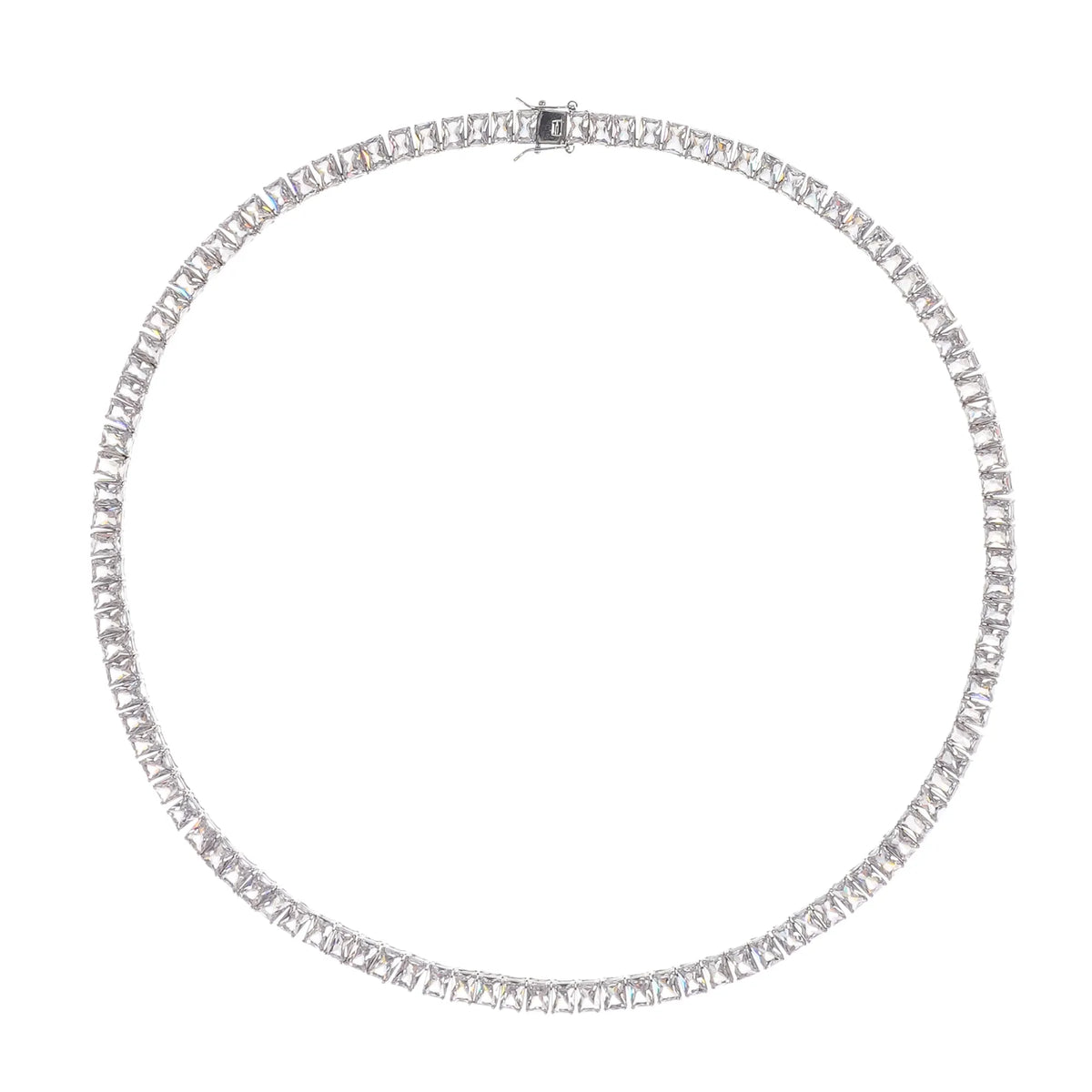 Florence Silver Tone Crystal Embellished Necklace Flowering Girl
