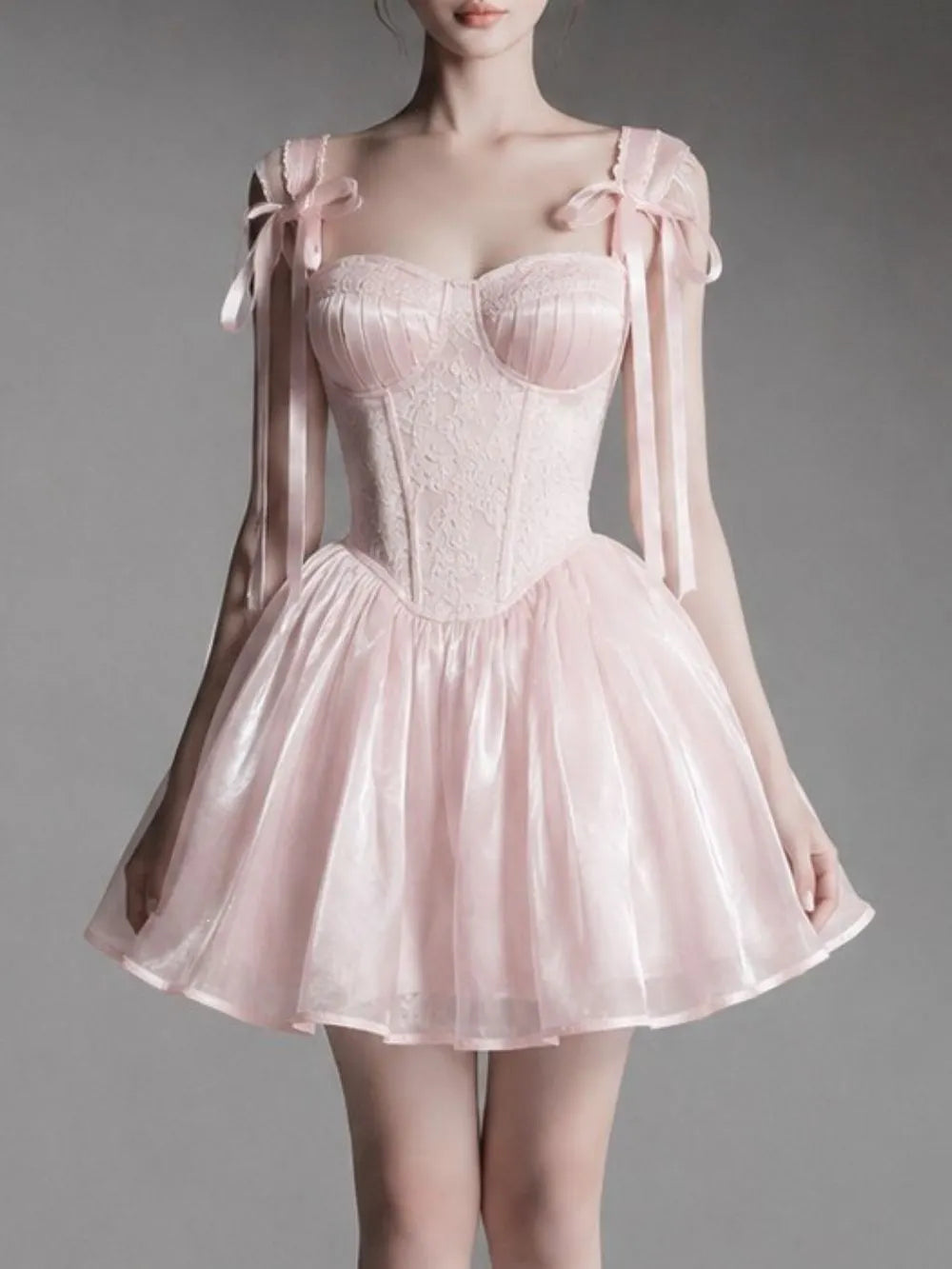 Maison Lace Mini Dress Flowering Girl