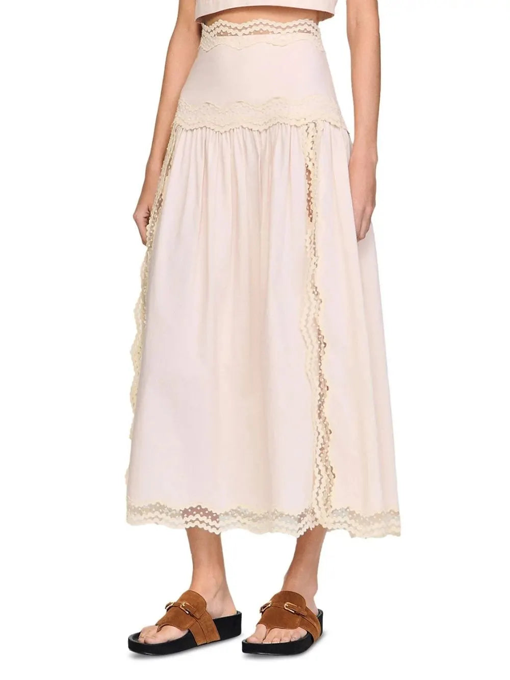 Long Cotton Skirt Flowering Girl