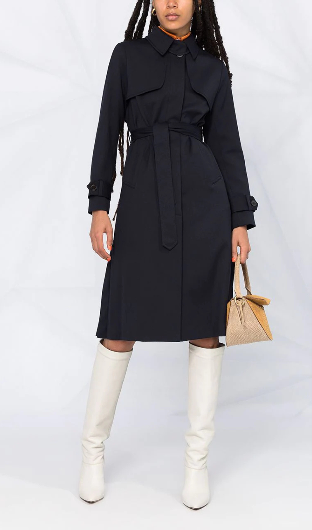 PLEAT-BACK TRENCH COAT Flowering Girl