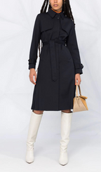 PLEAT-BACK TRENCH COAT Flowering Girl