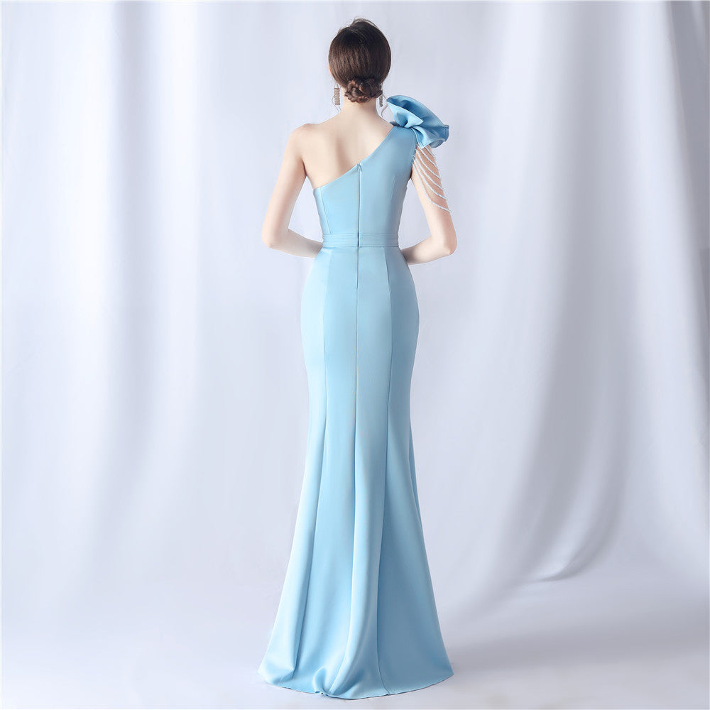 Crafted Flower With Beading Formal Dress Flowering Girl