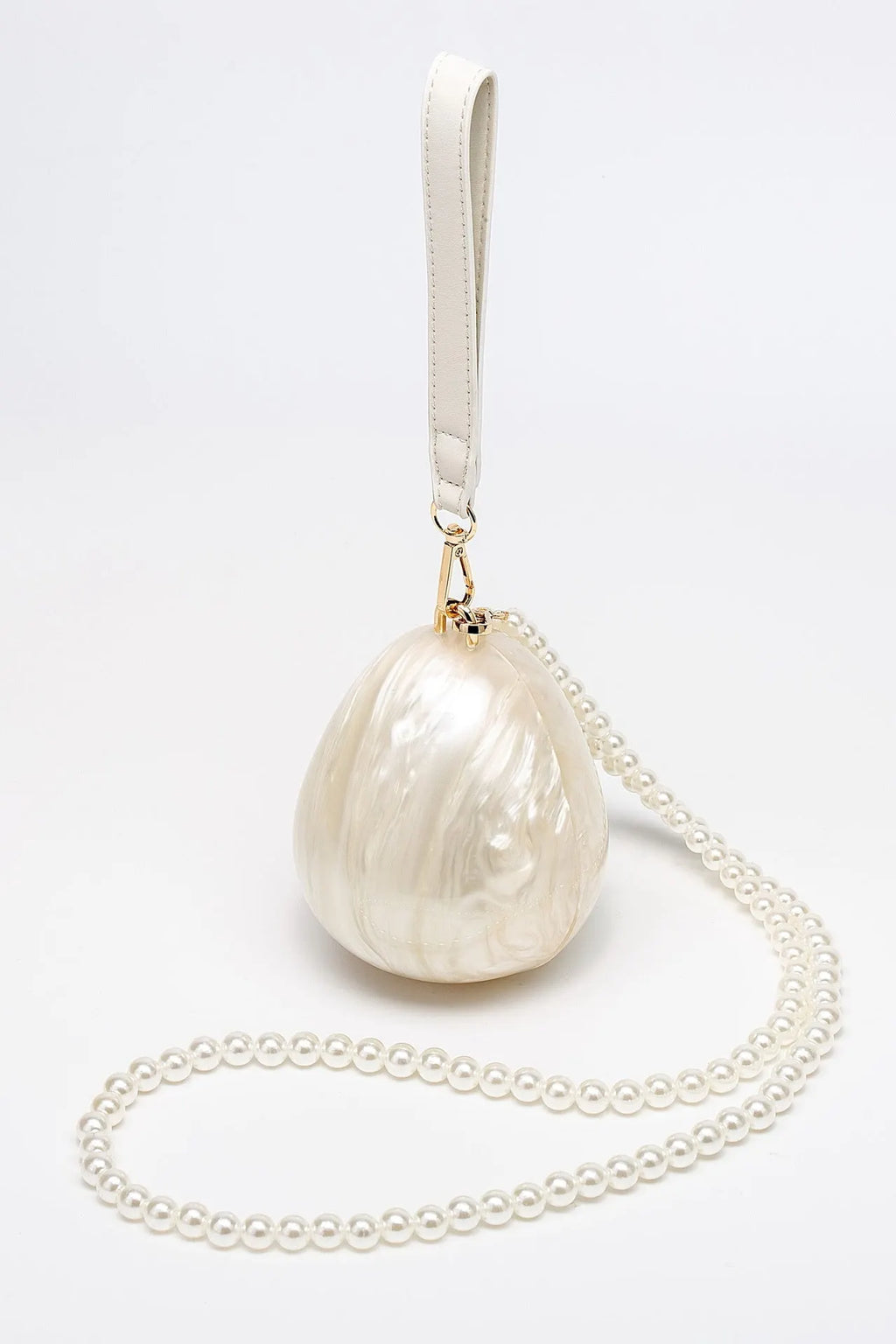 Pearl Strap Egg Bag Flowering Girl