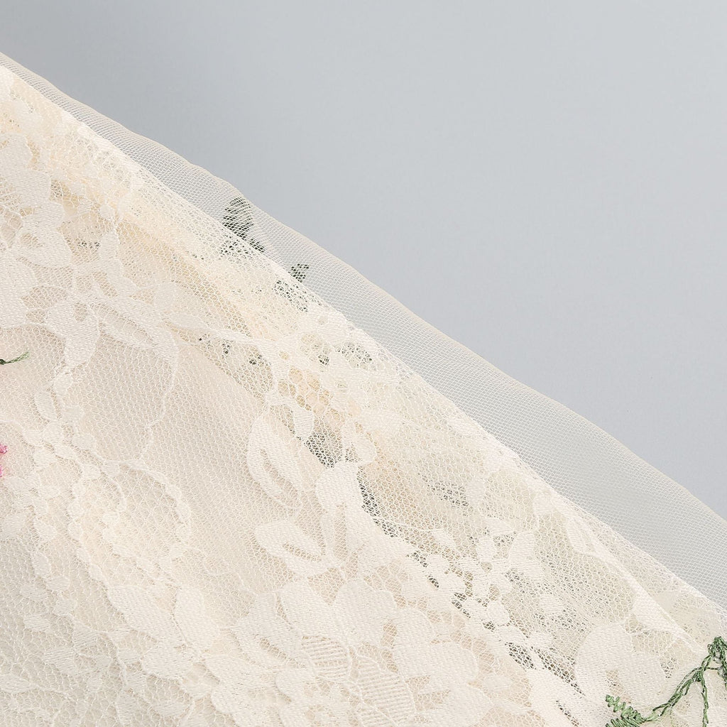 Cream Lace Mermaid Dress Flowering Girl