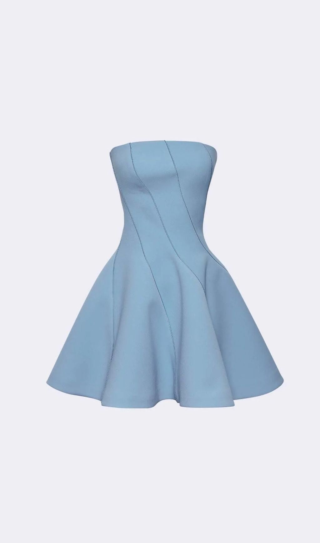 Jayeeta Blue Strapless Mini Dress Flowering Girl