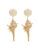 Hoshi Pearl Conch Earrings Flowering Girl