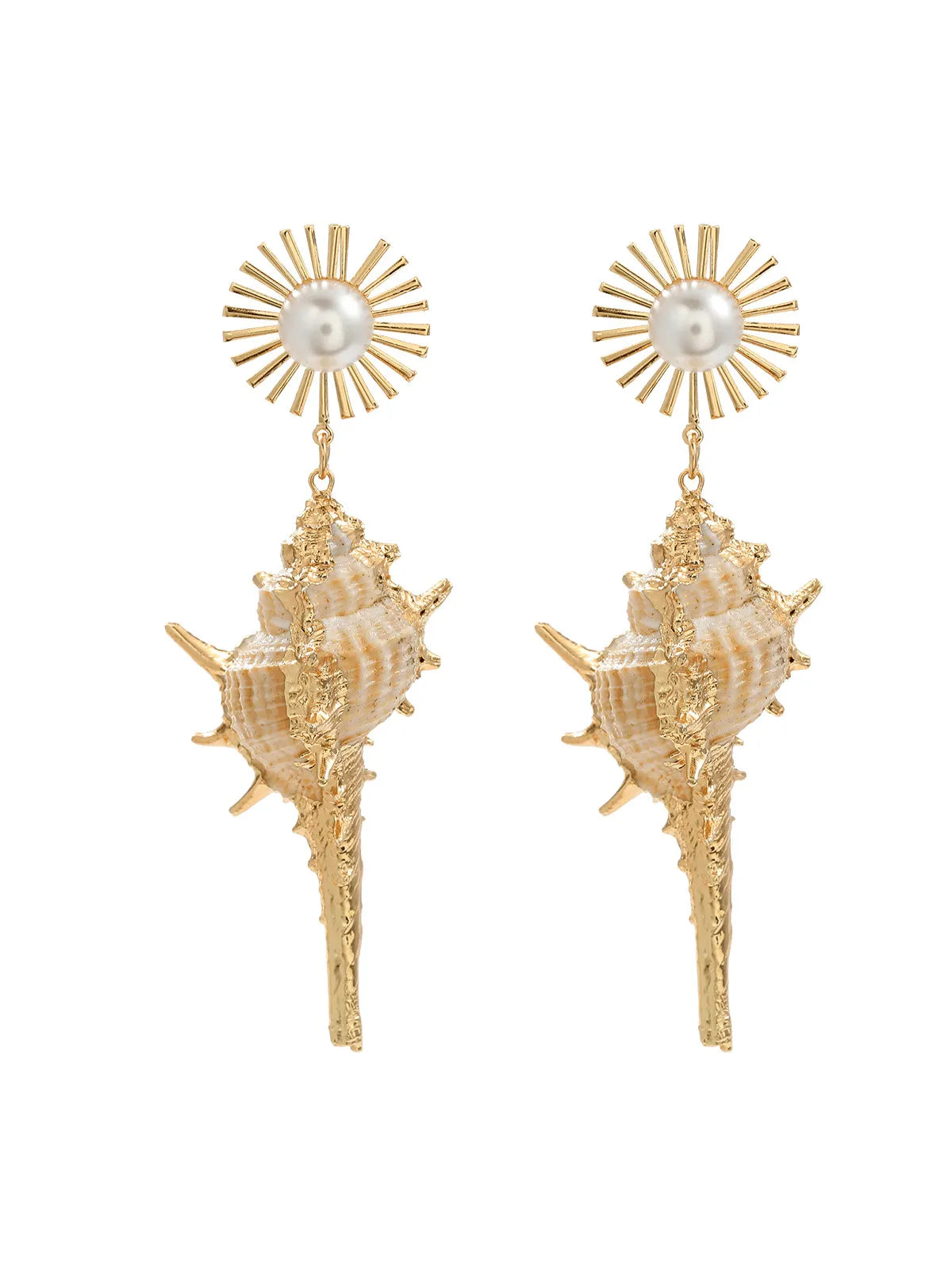 Hoshi Pearl Conch Earrings Flowering Girl
