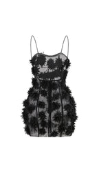 Briseis Flower Embellished Mini Dress Flowering Girl