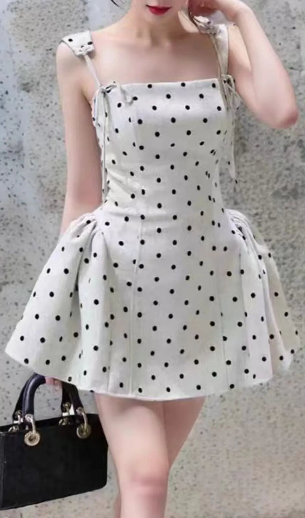 Lidya Dot Mini Dress Flowering Girl