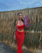 Red Pia Flowering Girl