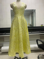 Effie Midi Dress - Lemon Flowering Girl