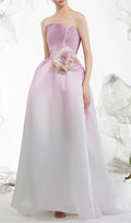 Biddy Pink Strapless Flower Gown Flowering Girl