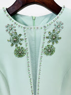 Glaucia Mint Embellished Maxi Dress Flowering Girl