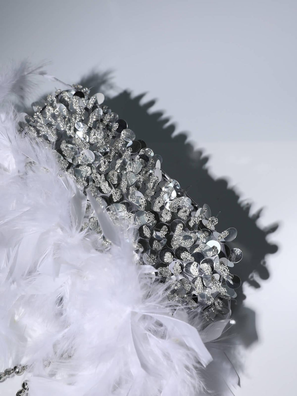 Sequin Feather Shoulder Bag Flowering Girl