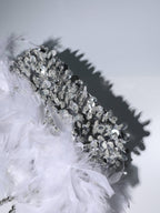 Sequin Feather Shoulder Bag Flowering Girl