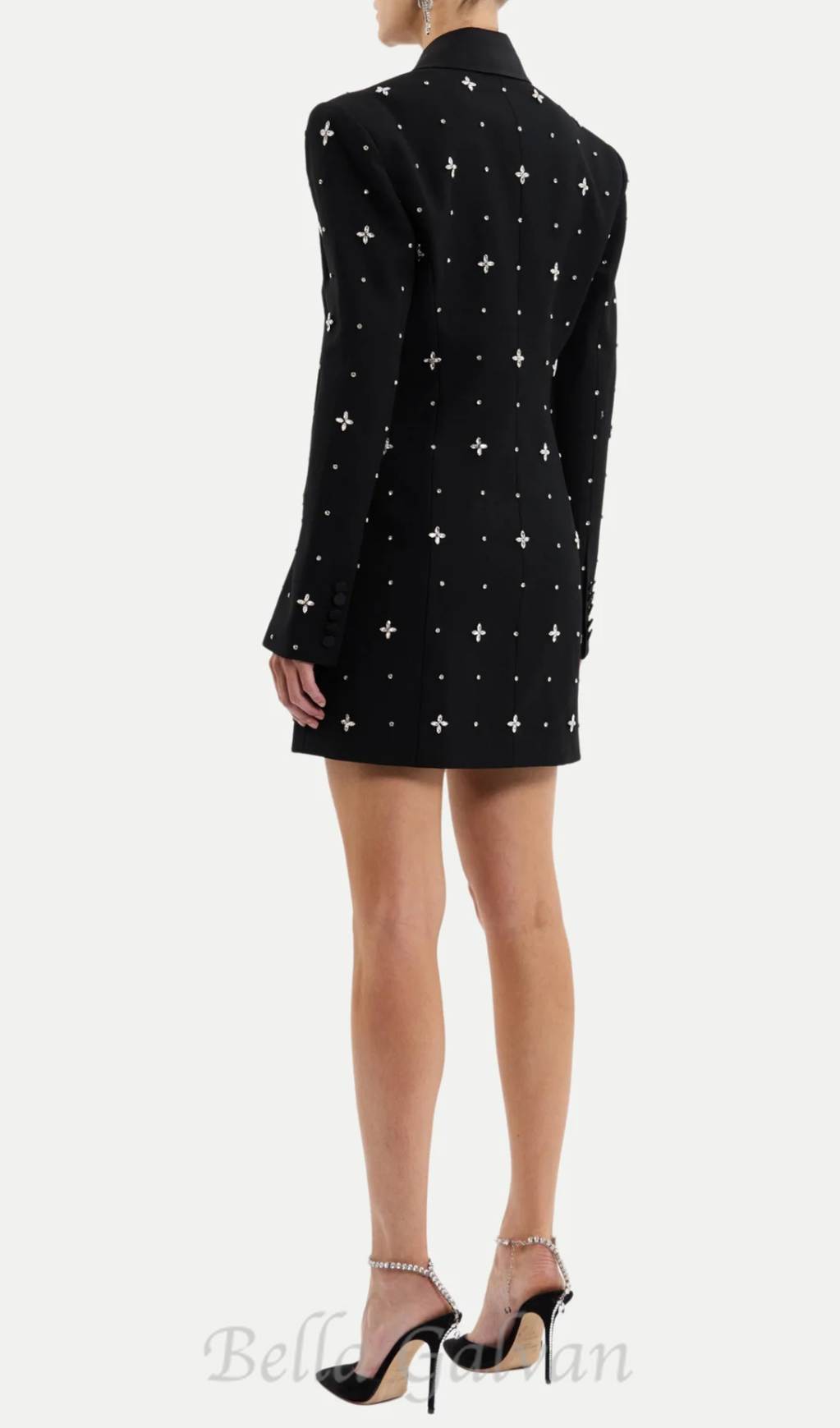 Cachi Diamante Embellished Blazer Mini Dress Flowering Girl