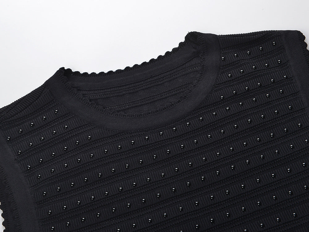 Studded Knit Midi Dress Flowering Girl
