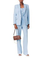 Vigalue Double Breasted Suit Jacket Flowering Girl