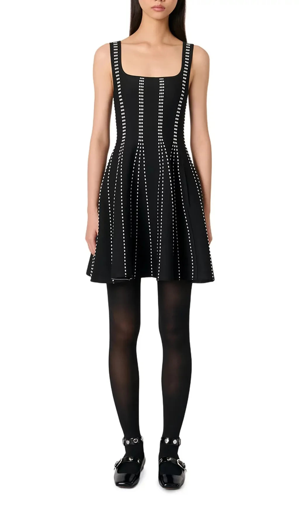 Short Jacquard Knit Dress Flowering Girl