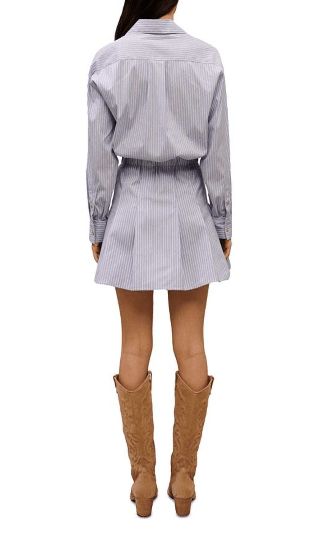 COTTON BLEND STRIPED MINI DRESS Flowering Girl