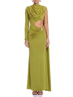 Ruvessa Cutout Draped Maxi Dress Flowering Girl