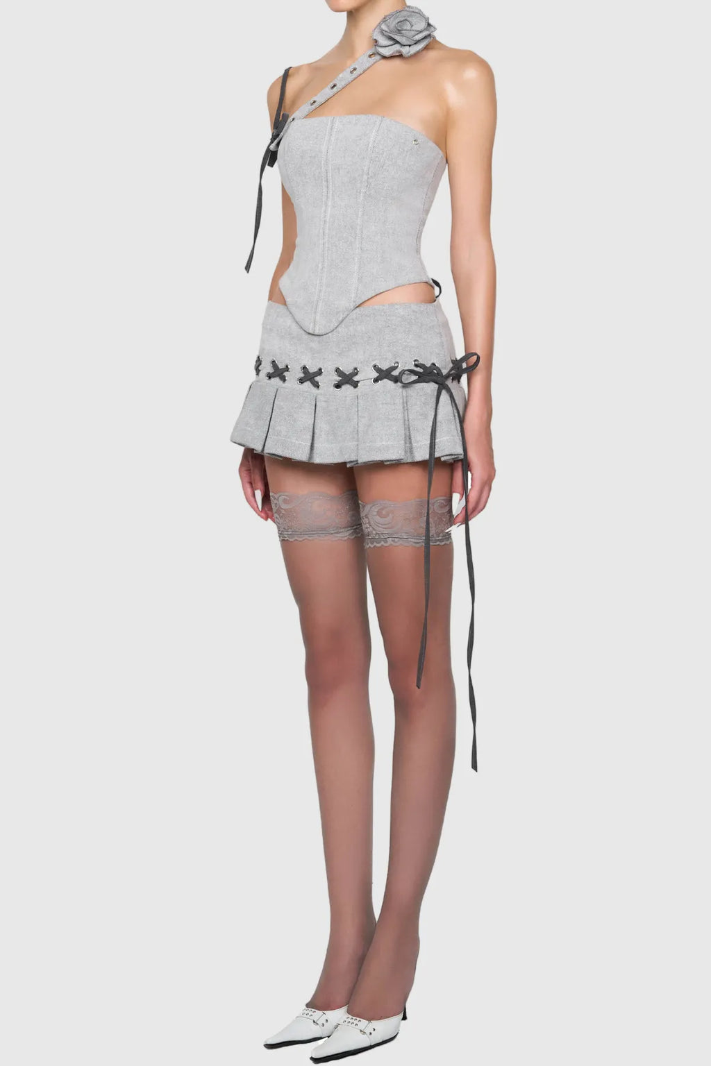 Julianna Floral Lace Up Set Flowering Girl