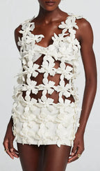 Dove White Flower Top Flowering Girl
