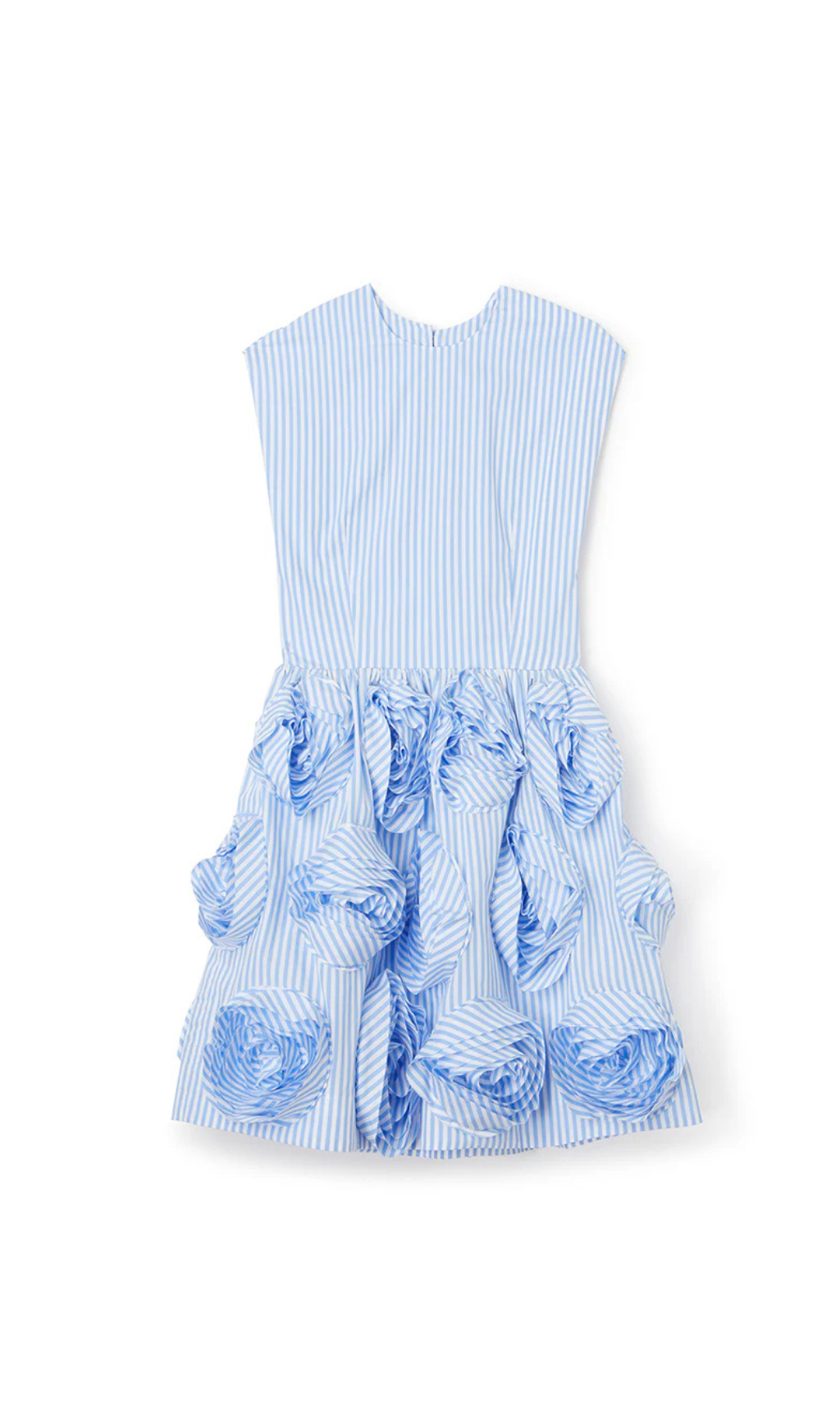 Xaviera Rose Applique Mini Dress In Blue Flowering Girl