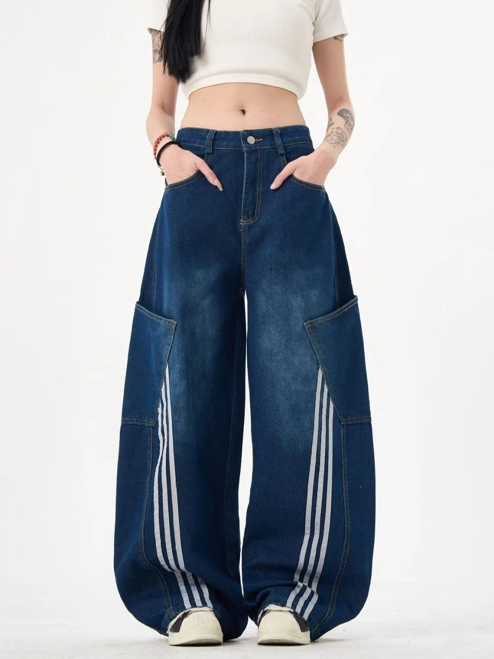 Mann Blue Jeans Flowering Girl
