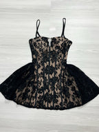 Camilla Corset Lace Mini Dress Flowering Girl
