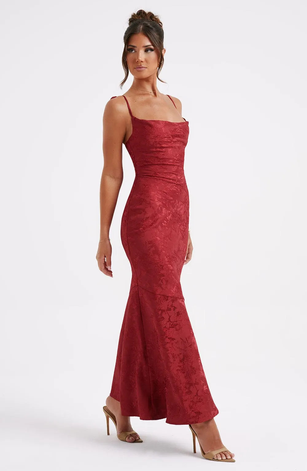Whitney Maxi Dress - Red Flowering Girl