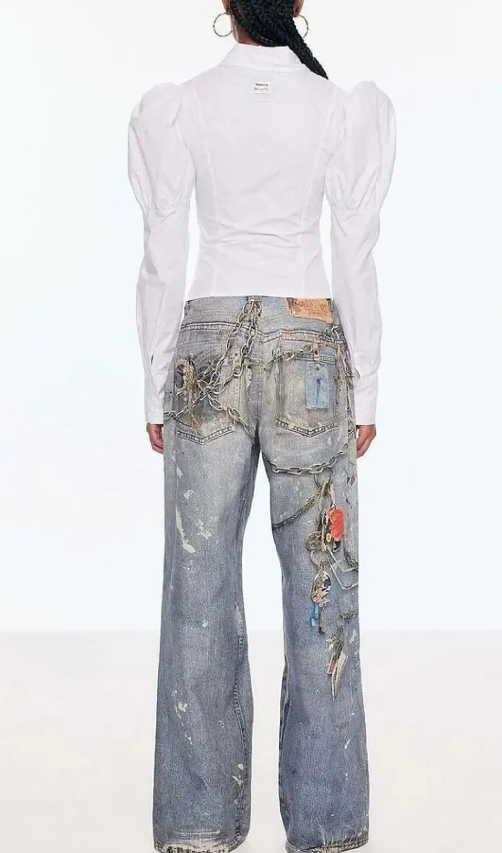 Prima Print Barrel Jeans Flowering Girl