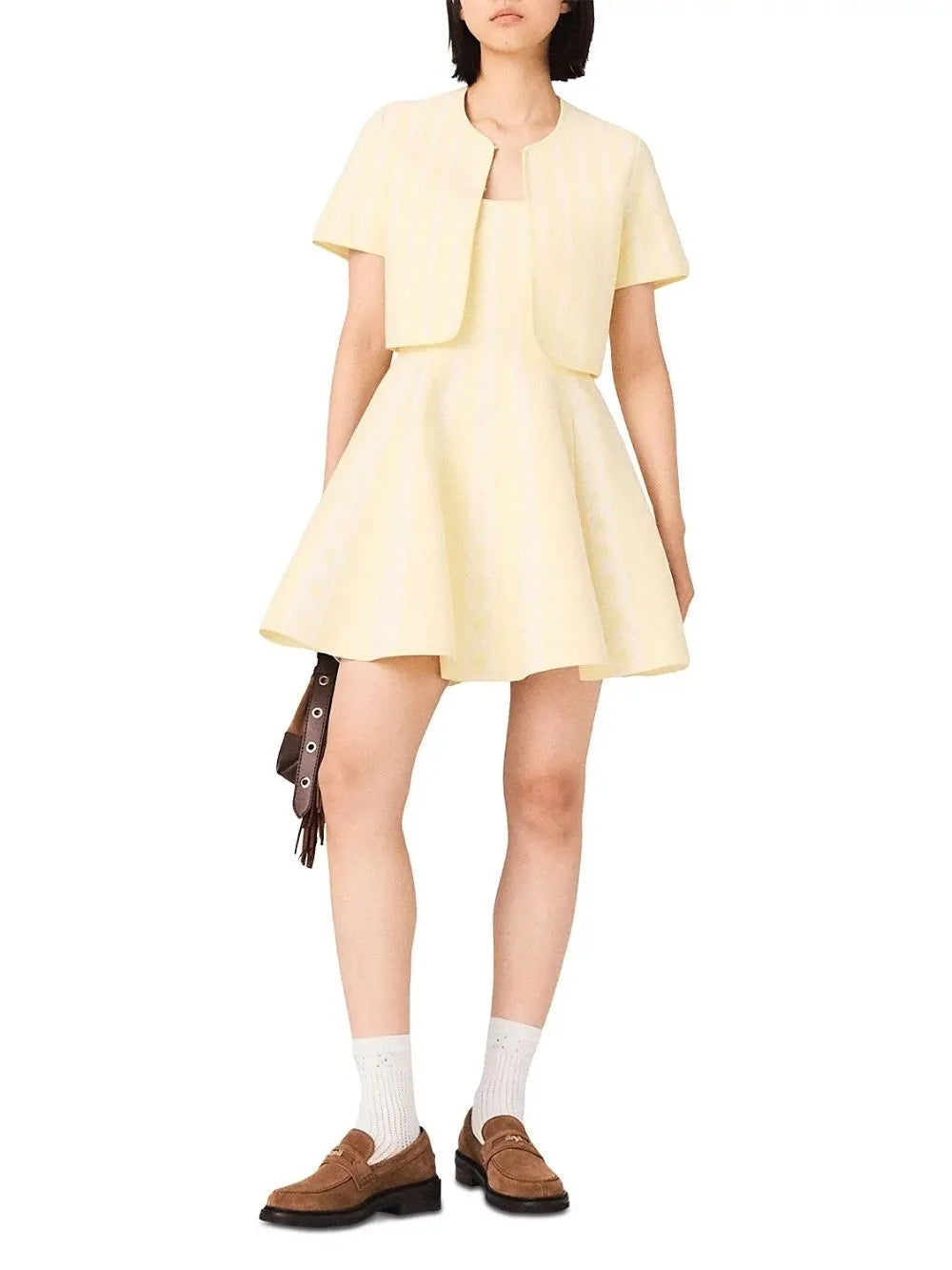 Cropped Cardigan Flowering Girl