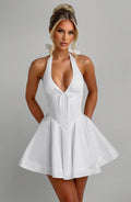 Doris Mini Dress - Ivory Flowering Girl