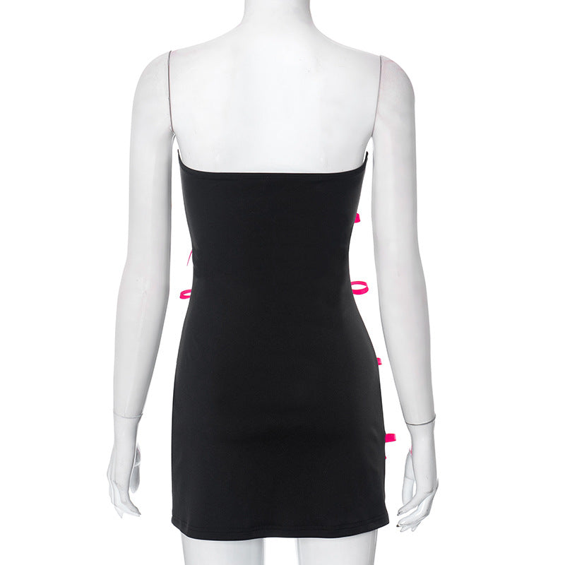 Strapless Bow Mini Dress Flowering Girl