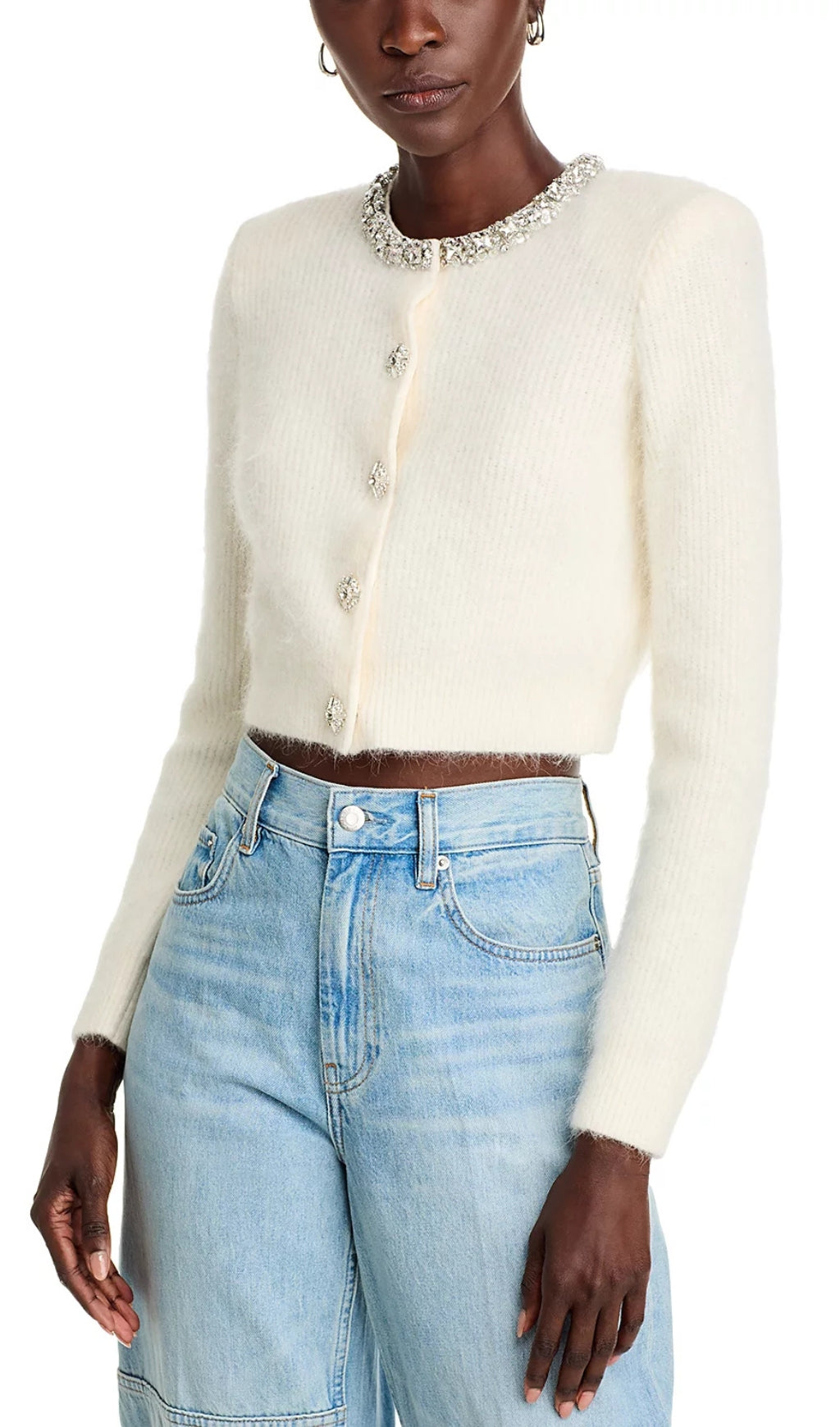 Embellished Soft Knit Cardigan Flowering Girl
