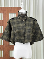 Mayuri Check Pattern Shawl Flowering Girl
